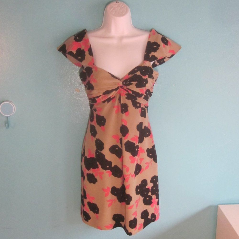 Temperleylondon Womens Size 2 Floral Silk Mini Sleeveless Dress Fits Xs